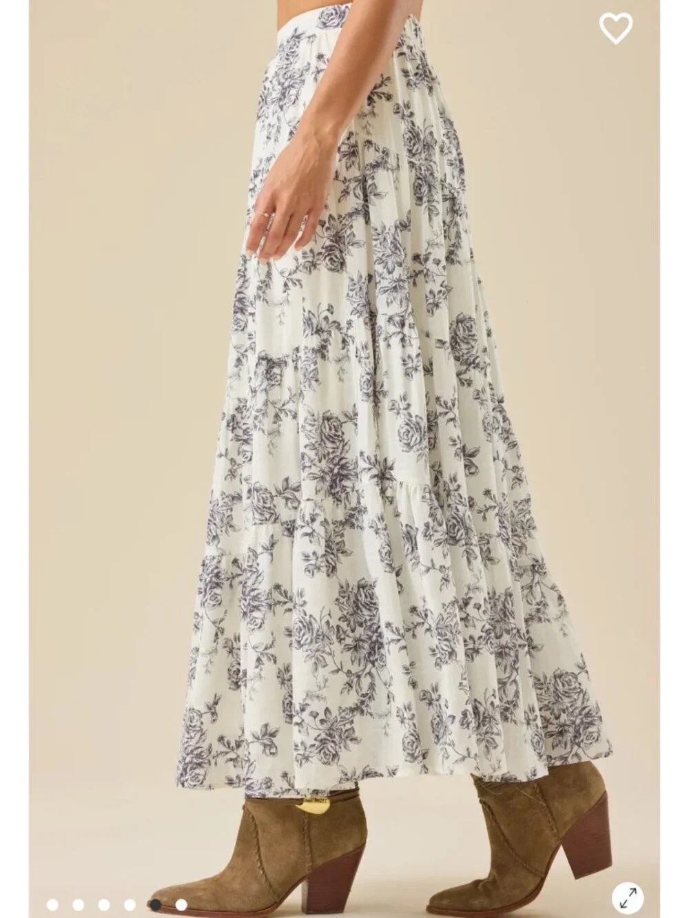 Altar'd State Daphne Floral Maxi Skirt NWT - Picture 2 of 6